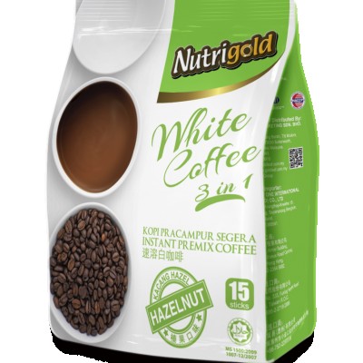 3in1 White Coffee Hazelnut 15s (Carton) (24 Units Per Carton)