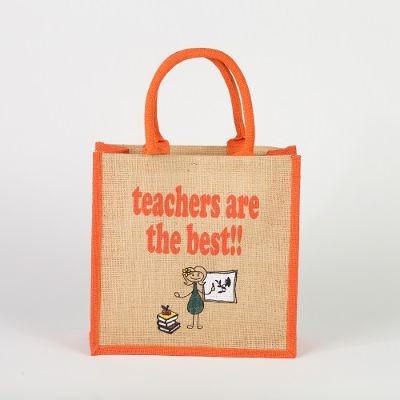 # RBK 01 Teachers are the best - TOSSA Jute Gift Bag (100 gm. Per Unit)