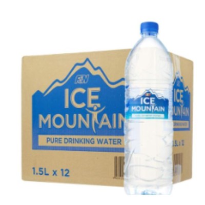 F&N ICE MOUNTAIN Drinking Water 12 x 1.5 litre Air Minuman