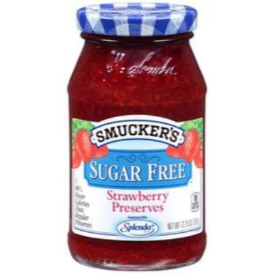 SMUCKER'S Sugar Free Strawberry Jam 12.75oz  Bottle (8 Units Per Carton)