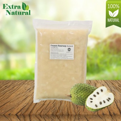 [Extra Natural] Frozen Soursop Pulp with Seed 3kg (6 Units Per Carton)