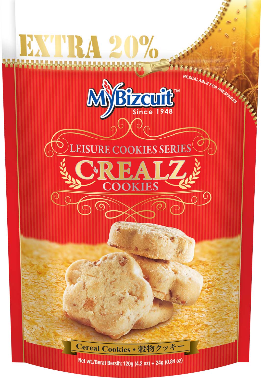 SP 02 Leisure Crealz Cookies (24 Units Per Carton)
