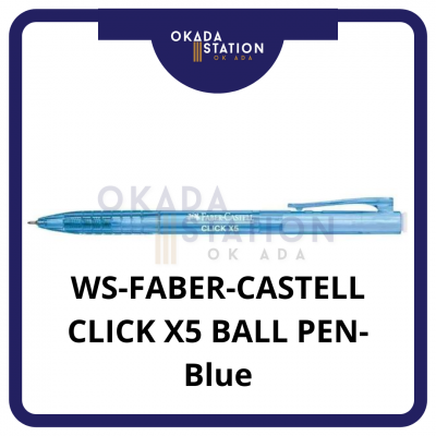 Faber Castell Click X5 Ball Pen 1425 - ( BLUE COLOUR )