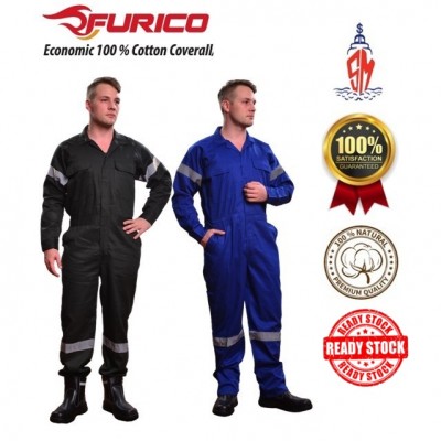 Furico Economic 100% Cotton Coverall 195gsm with silver reflector
