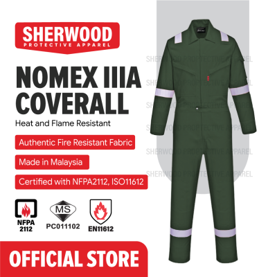 Sherwood Nomex IIIA Original Fire Resistance Coverall (Navy Blue : S)