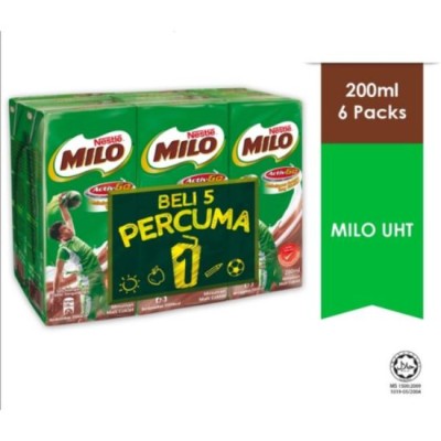 Milo Activ-go 6 x 200ml [KLANG VALLEY ONLY]