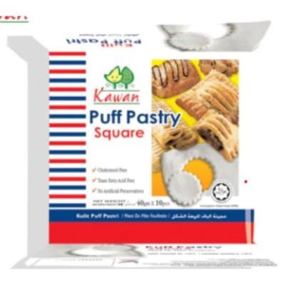 Kawan PUFF Pastry Square 4" 10 pieces 400 g [KLANG VALLEY ONLY]