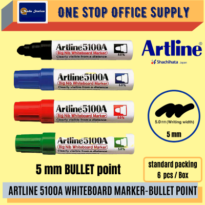 Artline 5100A Whiteboard Marker Pen - ( GREEN )