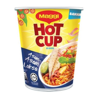 Maggi Hot Cup ASAM LAKSA 60 gm [KLANG VALLEY ONLY]