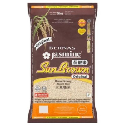 Jasmine Rice SUN BROWN 5% 2kg [KLANG VALLEY ONLY]