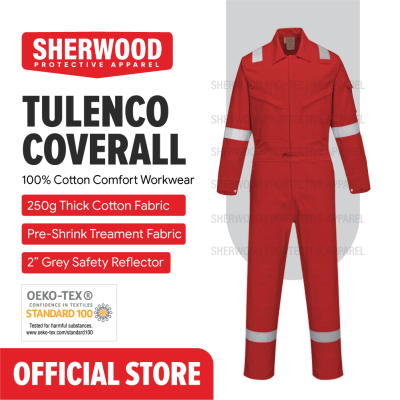 Tulen Cotton Coverall ~ Workshop Workwear Coverall (Orange : 6XL)