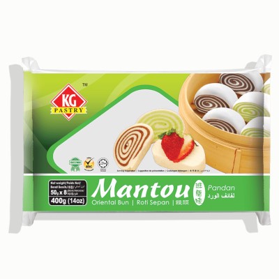 Mantou Pandan (8 pcs - 400g) (12 Units Per Carton)
