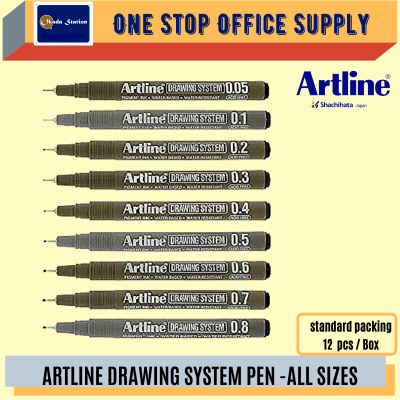Artline Drawing System Pen - 0.2MM ( BLACK )