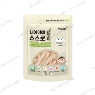 NAEIAE KOREA Organic Vegetable Stick Snack (6 months+) 35g - Brown Rice