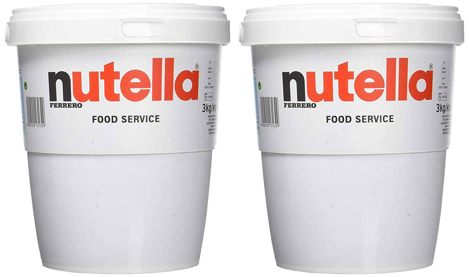 Nutella Ferrero Hazelnut Spread Food Service 3 kg (3 kg x 2 tubs)   Carton