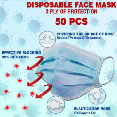 TERA Face mask 3ply 50 pcs per box