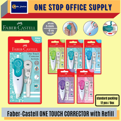 Faber Castell One Touch Correction Pen & Refill Set