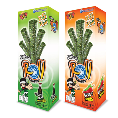 KORIKO Roll Seaweed Spicy (3gx6bags) 18g (40 Units Per Carton)