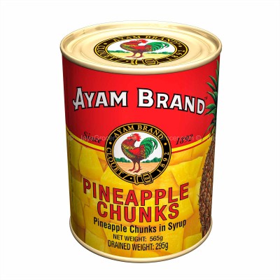 Ayam Brand pineapple Chunks in syrup 24x565g