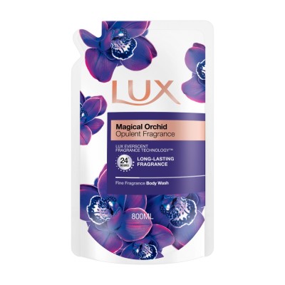Lux Refill Syampu Badan Refill Magical Orchid 800ml