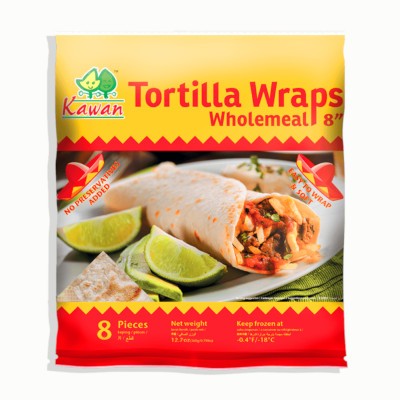 Tortilla Wraps Wholemeal 8" (8 pcs - 360g) (24 Units Per Carton)