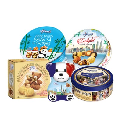 [MyEmart FLAVOUR] Exclusive Gift Tin Butter Cookies   Assorted Panda Cookies   Crunchy Cookies    Delicious Cookies
