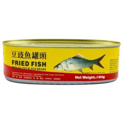 SUN-J Fried Fish with Salted Black Beans 184g