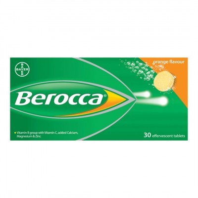 Berocca Orange Effervescent Tablets 30's