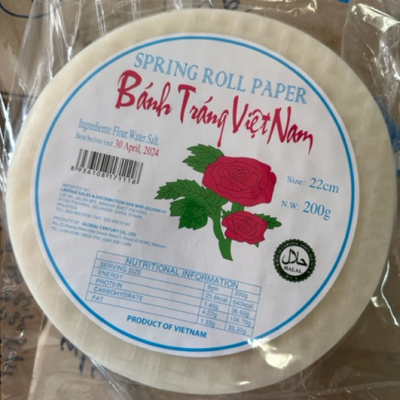 Vietnamese Spring Roll Paper   Rice Paper