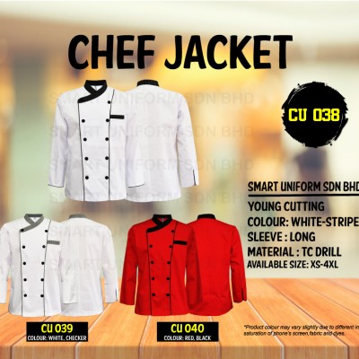 Chef Jacket CU 038 (SIZE : XS - 2XL)