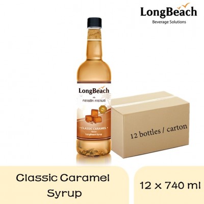 Long Beach Classic Caramel Syrup 740ml (12 bottles)