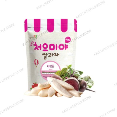 SSALGWAJA Organic Puffed Rice Snack (40g) [6 Months] - Beetroot