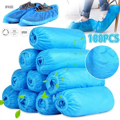 100pcs Non-woven Boot Cover Disposable Shoe Covers