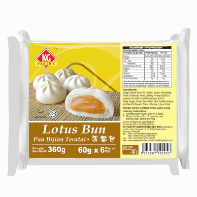 Lotus Bun (6 pcs - 360g) (12 Units Per Carton)