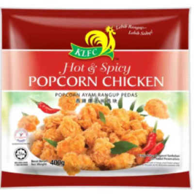 KLFC Hot & Spicy Popcorn Chicken 400g [KLANG VALLEY ONLY]