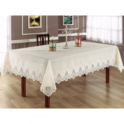 Marry Masa Ortusu - Nazik Table Cloth 160 cm x 260 cm (Beige)