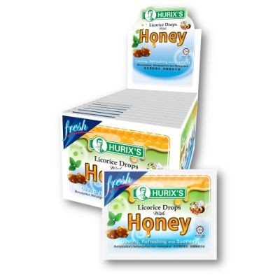 Hurix's Licorice Drops with Honey (18 Units Per Outer)