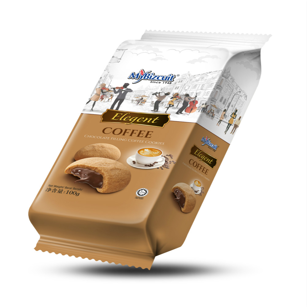 CHOCOLATE FILLING COFFEE COOKIES 100G(24 Units Per Carton)