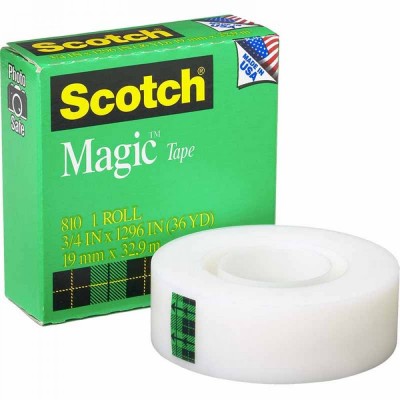 3M Scotch 810 Invisible Adhesive Magic Tape 19mm x 33m