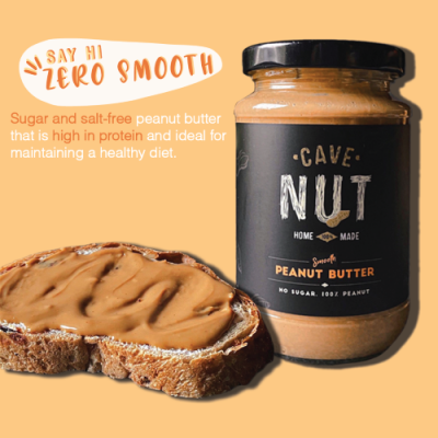 Cavenut Zero Smooth Peanut Butter, 380g