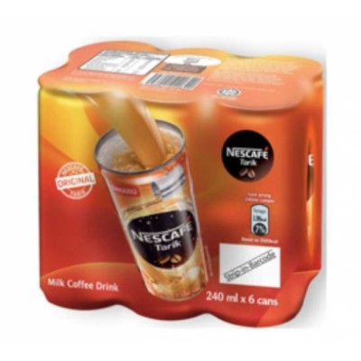 NESCAFE Tarik Milk Coffee Drink 6 cans x 240 ml Drink Minuman