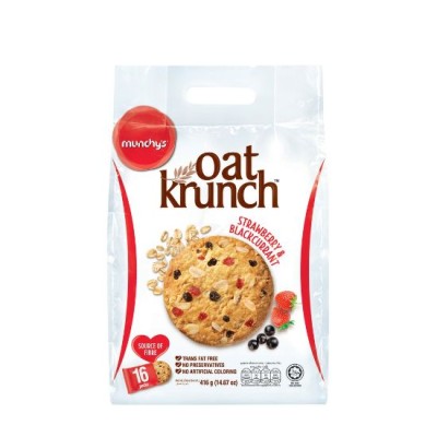 Munchys Oat Krunch Strawberry & Blackcurrant 16 packs 416 gm [KLANG VALLEY ONLY]