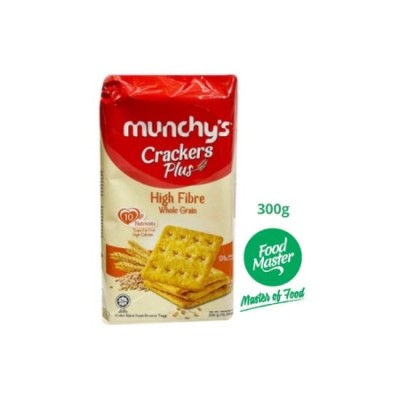Munchy's Crackers PLUS High Fibre WHOLE GRAIN 300g