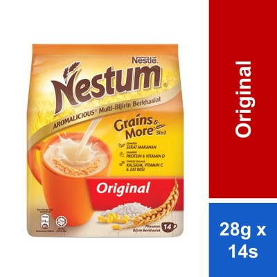 Nestle Nestum Grains & More 3in1 Original 14sx28g Coklat