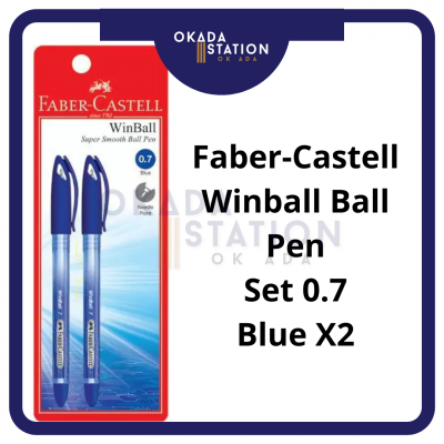 Faber Castell Winball Ball Pen Set - 0.7MM ( BLUE COLOUR )