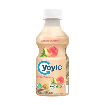 YoyiC Cultured Milk Peach Tea Flavor 130ml x 12 Bottles