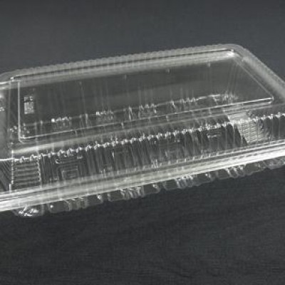 H-7B Food Container with Lock   Bakery Disposable Plastic Clear Food Box