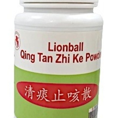 TRADITIONAL CHINESE MEDICINE REDUCE PHLEGM RELIEF OF COUGH LIONBALL QING TAN ZHI KE POWDER 100gm