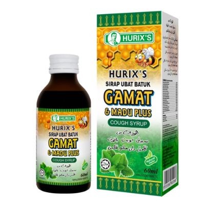 Hurix Sirap Ubat Batuk Gamat & Madu Plus (12 Units Per Outer)