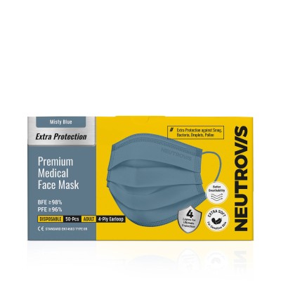 Neutrovis 4 Ply Premium Medical Face Mask 50's (Assorted)